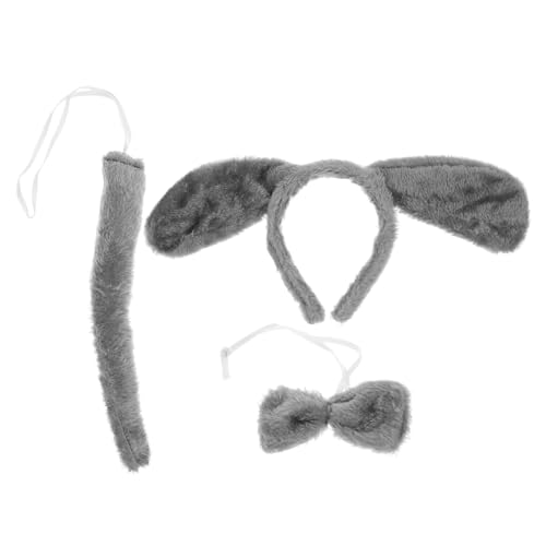 Healvian 1satz Puppy Kostüm Zubehör Teiliges Hundeohren Stirnband Mit Und Fliege Für Halloween Und Kostümpartys Süßes Tierkostüm Für Kreative Fotos Und Auftritte von Healvian