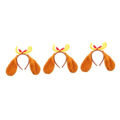 Healvian 3 Stück Hundekostüm Stirnband mit Geweih für Kleine Hunde Verstellbares REH Stirnband Weichem Material Zubehör für Halloween und Weihnachten Niedliches Tier Cosplay für Haustiere Healvian 3 Stück Hundekostüm Stirnband mit Geweih für Kleine Hunde Verstellbares REH Stirnband Weichem Material Zubehör für Halloween und Weihnachten Niedliches Tier Cosplay für Haustiere von Healvian