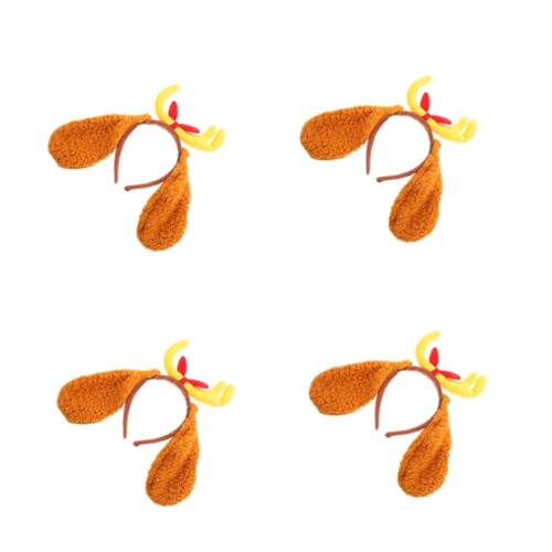 Healvian 4 Stück Hund Stirnband mit Geweih für Kleine Hunde Verstellbares Kostüm für Halloween und Weihnachten Niedliches Plüschdesign für Haustier Cosplay und Einfach zu Tragen Healvian 4 Stück Hund Stirnband mit Geweih für Kleine Hunde Verstellbares Kostüm für Halloween und Weihnachten Niedliches Plüschdesign für Haustier Cosplay und Einfach zu Tragen von Healvian