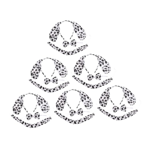 Healvian 6 Sätze Teiliges Dalmatiner Hund Kostüm Set mit Hundeohren Haarreif Schleife und Leichtes Komfortables Tierkostüm Zubehör für Party Cosplay und Verkleidung Healvian 6 Sätze Teiliges Dalmatiner Hund Kostüm Set mit Hundeohren Haarreif Schleife und Leichtes Komfortables Tierkostüm Zubehör für Party Cosplay und Verkleidung von Healvian