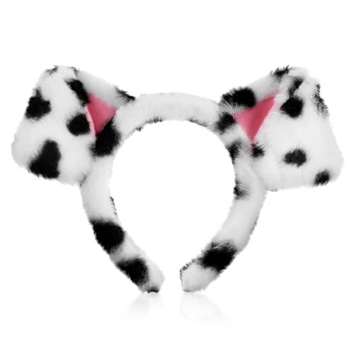 Healvian Dalmatiner Stirnband Hunde Stirnband Mädchen Tier Süße Welpenohren Hundemütze Ohren Stirnband Cartoon Flauschige Pfotenabdeckungen Hunde Plüsch Dalmatiner Hundeohren Healvian Dalmatiner Stirnband Hunde Stirnband Mädchen Tier Süße Welpenohren Hundemütze Ohren Stirnband Cartoon Flauschige Pfotenabdeckungen Hunde Plüsch Dalmatiner Hundeohren von Healvian