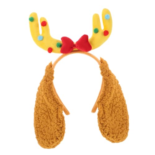 Healvian Haarreif mit Welpenohren aus Weichem und Sicher Halloween Kostüm Accessoire für Hunde und Haustier Party Niedliches Rentiergeweih Stirnband für Festliche Anlässe und Cosplay Healvian Haarreif mit Welpenohren aus Weichem und Sicher Halloween Kostüm Accessoire für Hunde und Haustier Party Niedliches Rentiergeweih Stirnband für Festliche Anlässe und Cosplay von Healvian