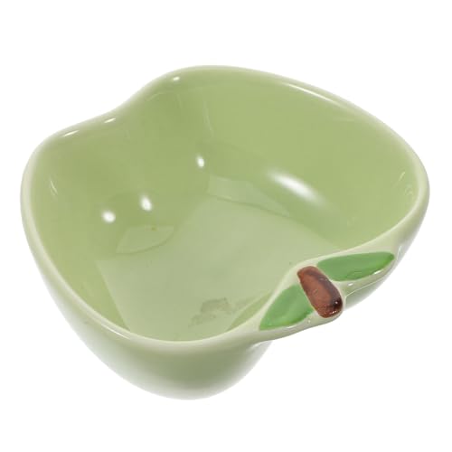 Healvian Hamsterschale aus Keramik Rattenschüssel Essen Frettchen füttern klein Hamster zubehör nager zubehör Futter Schale Tier Haustiernapf aus Keramik Wassernapf für Hamster Light Green von Healvian