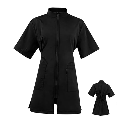Healvian Kosmetikerin Overalls Schürze Barbier Haustier-Kosmetikerin-Kittel Hundepflegekittel Arbeitsuniform Bräutigam badezubehör für Hunde Stylist Smock Ballaststoff Black Healvian Kosmetikerin Overalls Schürze Barbier Haustier-Kosmetikerin-Kittel Hundepflegekittel Arbeitsuniform Bräutigam badezubehör für Hunde Stylist Smock Ballaststoff Black von Healvian