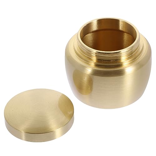 Healvian Kupfer Aufbewahrungsdose Luftdicht Versiegelt für und Vielseitiges Metallgefäß mit Schlichtem Design Robust und Rostfrei für Zuhause Friedhof und Räucherwerk Geeignet von Healvian