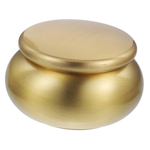 Healvian Kupfer Aufbewahrungsdose Mini mit Deckel Luftdicht Verschließbar Dekoratives Desktop Vorratsgefäß für Tee Kräuter Stilvolle Metallbox für Zuhause und Büro von Healvian