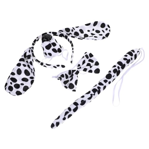Healvian Niedliches Welpen Ohr Stirnband Set mit Fliege und Falscher Nase Tierkostüm für Halloween Cosplay und Party Dress Up Hunde Accessoire Healvian Niedliches Welpen Ohr Stirnband Set mit Fliege und Falscher Nase Tierkostüm für Halloween Cosplay und Party Dress Up Hunde Accessoire von Healvian