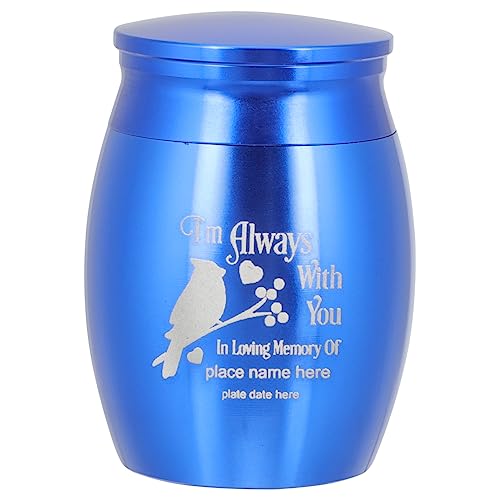 Healvian Parrot Cremation Tank aus Langlebige Rostfreie Tierurne Leuchtendem Blauton Leicht mit Abschraubbarem Deckel Kompakt und Tragbar für Kleine Haustierasche Erinnerungsurne für Vögel Healvian Parrot Cremation Tank aus Langlebige Rostfreie Tierurne Leuchtendem Blauton Leicht mit Abschraubbarem Deckel Kompakt und Tragbar für Kleine Haustierasche Erinnerungsurne für Vögel von Healvian