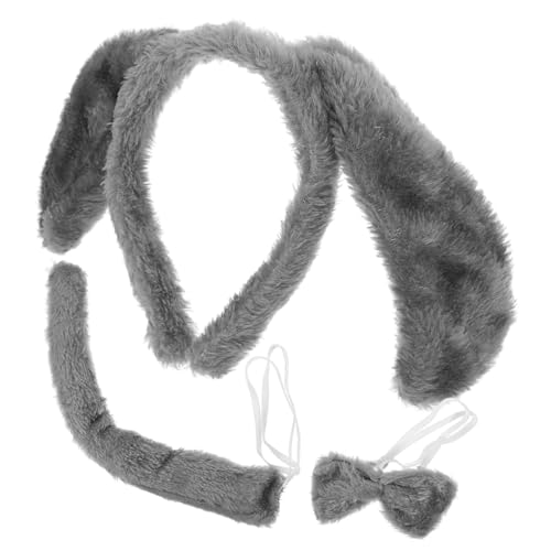 Healvian Plüsch Hundeohren Stirnband Teiliges Welpen Kostüm für Cosplay Party Bühne Performance Weiches Langlebiges Hundekostüm Zubehör für Karneval Halloween Verkleidung Healvian Plüsch Hundeohren Stirnband Teiliges Welpen Kostüm für Cosplay Party Bühne Performance Weiches Langlebiges Hundekostüm Zubehör für Karneval Halloween Verkleidung von Healvian