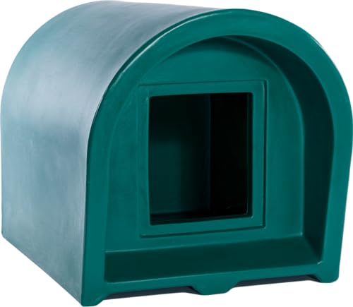 Kitty Cabin Outdoor Pet Shelter, Dunkelgrün von Heating Master