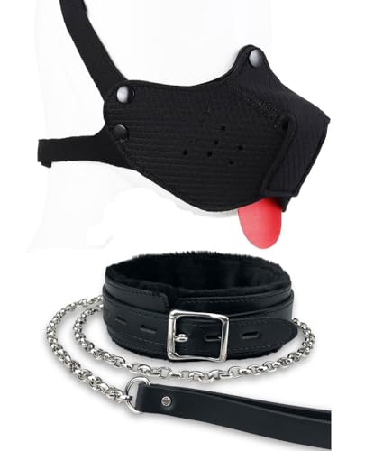 Maulkorb für Welpen, Neopren, Hundehaube, Spielhaube, Welpen, Spielausrüstung, Maske (Schwarz, Einheitsgröße) von Heavelove
