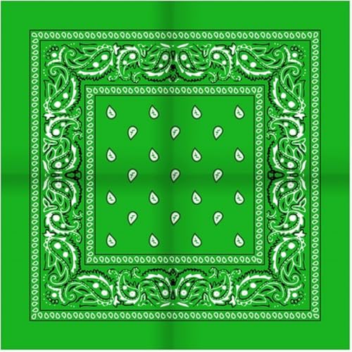 *** Boerzakkerk Lime Green - Klassisches Taschentuch - Bandana Lime Green - Sport & Game - Van Heble® *** von Heble