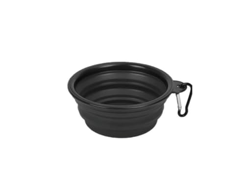 Praktische Hundereiseschale: Die ultimative Lösung für unterwegs - Faltbare Welpenschale - Tragbare Silikon-Trinkschale mit Karabinerhaken - Ideal für Reisen - Inklusive 450 ML Kapazität - von Heble von Heble