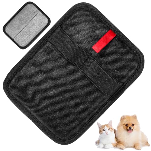 Heclia Wiederverwendbare Tierhaarentferner Handschuh Upgraded Waschbar Katze und Hund Haustier Grooming Handschuhe Multifunktionale Schönheit Handschuhe für Vorhang Decken Tier Fell Entfernung Tool von Heclia