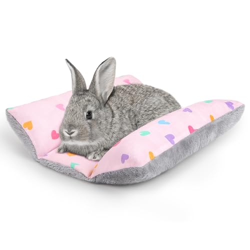 Hedgeink Kaninchenbett, verdicktes und weiches Hasenbett, waschbar, Kuschelkissen, Plüschmatte, doppelseitig, Plüsch, kleine Haustier-Flop-Matte, Baumwollkissen für Kaninchen Hedgeink Kaninchenbett, verdicktes und weiches Hasenbett, waschbar, Kuschelkissen, Plüschmatte, doppelseitig, Plüsch, kleine Haustier-Flop-Matte, Baumwollkissen für Kaninchen von Hedgeink