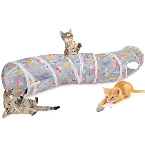 Hedgeink Katzentunnel S-Form Peekaboo Katzenhöhle mit Spielzeug Tunnel für Indoor-Katzen Faltbare Kaninchen Spielröhren für Meerschweinchen, Frettchen, Hamsterwelpe, Hase, Kätzchen, Grauwald Hedgeink Katzentunnel S-Form Peekaboo Katzenhöhle mit Spielzeug Tunnel für Indoor-Katzen Faltbare Kaninchen Spielröhren für Meerschweinchen, Frettchen, Hamsterwelpe, Hase, Kätzchen, Grauwald von Hedgeink