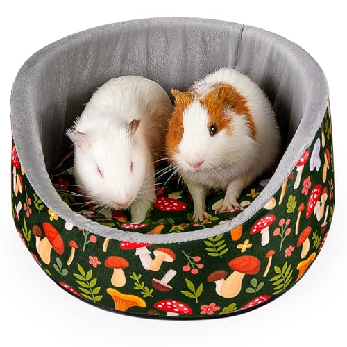 Hedgeink Meerschweinchen Bett Waschbar Kuschelbett für Kaninchen & Kleintiere mit Weichem Herausnehmbarem Kissen, Runde Kuschelhöhle für Zwergkaninchen, Frettchen, Chinchilla, Hamster Hedgeink Meerschweinchen Bett Waschbar Kuschelbett für Kaninchen & Kleintiere mit Weichem Herausnehmbarem Kissen, Runde Kuschelhöhle für Zwergkaninchen, Frettchen, Chinchilla, Hamster von Hedgeink