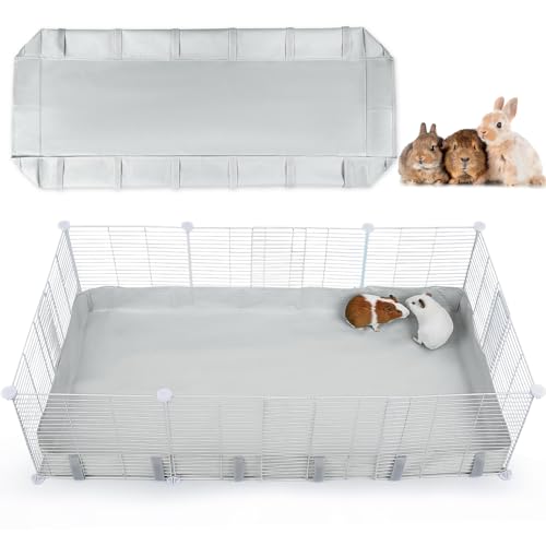 Hedgeink Meerschweinchen-Käfigeinlage mit Klettverschluss, wasserdicht, mit Plane, für Hamster, geeignet für C&C-Gitterkäfig, Käfig nicht im Lieferumfang enthalten, für Meerschweinchen, Hamster, Hasen Hedgeink Meerschweinchen-Käfigeinlage mit Klettverschluss, wasserdicht, mit Plane, für Hamster, geeignet für C&C-Gitterkäfig, Käfig nicht im Lieferumfang enthalten, für Meerschweinchen, Hamster, Hasen von Hedgeink