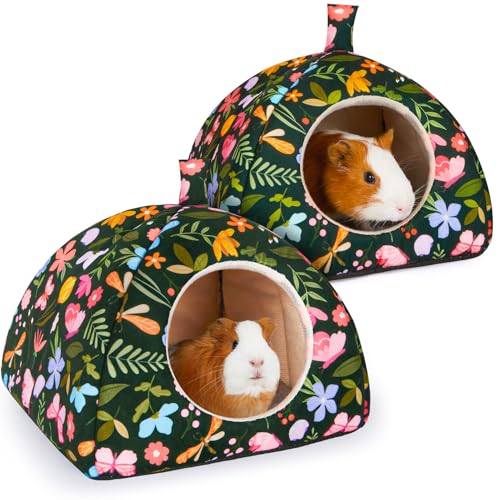 Hedgeink Meerschweinchenbett, Hamsterhaus mit weichen Pads, waschbar, Kaninchenversteck mit rutschfester Unterseite, Kleintierversteck, Käfig für Igel, Chinchilla, Frettchen Hedgeink Meerschweinchenbett, Hamsterhaus mit weichen Pads, waschbar, Kaninchenversteck mit rutschfester Unterseite, Kleintierversteck, Käfig für Igel, Chinchilla, Frettchen von Hedgeink