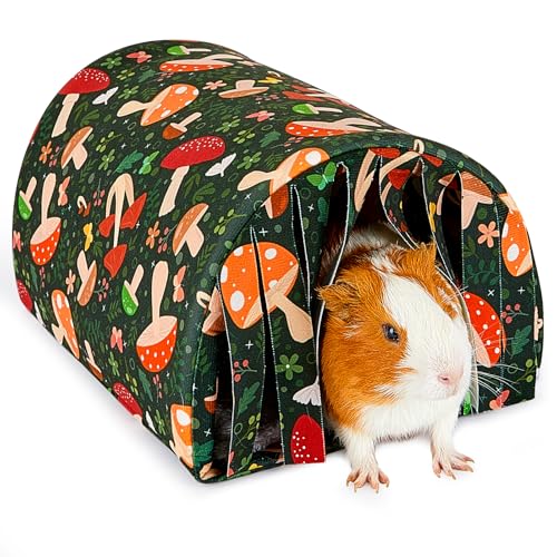 Hedgeink Meerschweinchenbett mit Vorhang Meerschweinchen Tunnel Weiches Kaninchenversteck Hamsterhaus mit Kissen waschbar Kaninchenkäfig für Chinchilla Frettchen Häschen Hedgeink Meerschweinchenbett mit Vorhang Meerschweinchen Tunnel Weiches Kaninchenversteck Hamsterhaus mit Kissen waschbar Kaninchenkäfig für Chinchilla Frettchen Häschen von Hedgeink