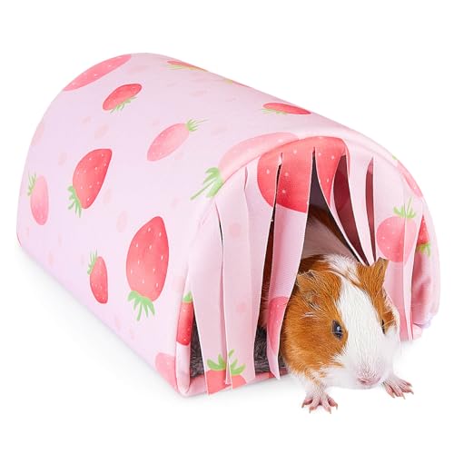 Hedgeink Meerschweinchenbett mit Vorhang Meerschweinchen Tunnel Weiches Kaninchenversteck Hamsterhaus mit Kissen waschbar Kaninchenkäfig für Chinchilla Frettchen Häschen Hedgeink Meerschweinchenbett mit Vorhang Meerschweinchen Tunnel Weiches Kaninchenversteck Hamsterhaus mit Kissen waschbar Kaninchenkäfig für Chinchilla Frettchen Häschen von Hedgeink