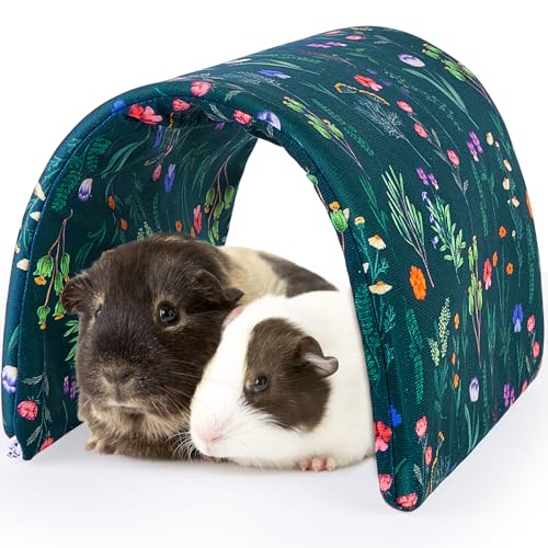 Hedgeink Meerschweinchentunnel, Kaninchentunnel und Versteck, Kaninchenversteck waschbar, Meerschweinchenhaus, Spielzeug, Zubehör, Hamsterhaus für Chinchilla, Frettchen, Hase, Kleintiere, Blume Hedgeink Meerschweinchentunnel, Kaninchentunnel und Versteck, Kaninchenversteck waschbar, Meerschweinchenhaus, Spielzeug, Zubehör, Hamsterhaus für Chinchilla, Frettchen, Hase, Kleintiere, Blume von Hedgeink