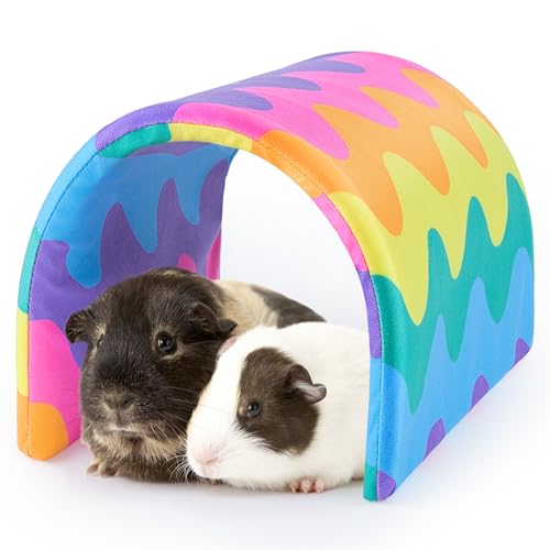 Hedgeink Meerschweinchentunnel, Kaninchentunnel und Verstecke für Kaninchen, waschbar, Meerschweinchenhaus, Spielzeug, Zubehör, Hamsterhaus für Chinchilla, Frettchen, Hase, Kleintiere, Regenbogenwelle Hedgeink Meerschweinchentunnel, Kaninchentunnel und Verstecke für Kaninchen, waschbar, Meerschweinchenhaus, Spielzeug, Zubehör, Hamsterhaus für Chinchilla, Frettchen, Hase, Kleintiere, Regenbogenwelle von Hedgeink