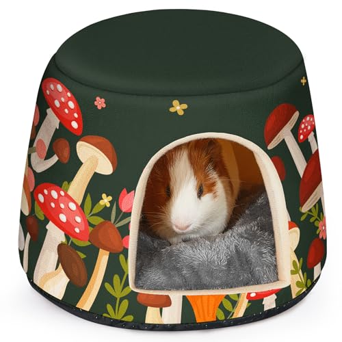 Hedgeink Meerschweinchenversteck 2 in 1 Kaninchenbett mit abnehmbarem Pad Hamsterhaus Waschbar Meerschweinchen Käfig Zubehör für Häschen Igel Hedgeink Meerschweinchenversteck 2 in 1 Kaninchenbett mit abnehmbarem Pad Hamsterhaus Waschbar Meerschweinchen Käfig Zubehör für Häschen Igel von Hedgeink