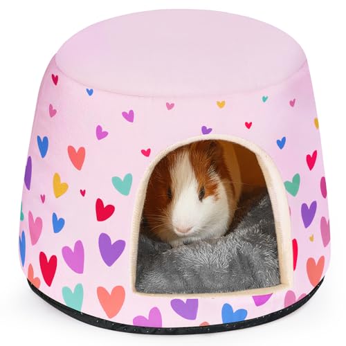 Hedgeink Meerschweinchenversteck 2 in 1 Kaninchenbett mit abnehmbarem Pad Hamsterhaus Waschbar Meerschweinchen Käfig Zubehör für Häschen Igel Hedgeink Meerschweinchenversteck 2 in 1 Kaninchenbett mit abnehmbarem Pad Hamsterhaus Waschbar Meerschweinchen Käfig Zubehör für Häschen Igel von Hedgeink