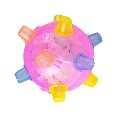 HeeDz Springender Aktivierungsball für Hunde, Haustierspielzeug, Gummi, elastisch, blinkend, Ball für Welpen, interaktives Spielzeug, leuchtender Hundespielzeug, Spender, Outdoor-Bälle, von HeeDz