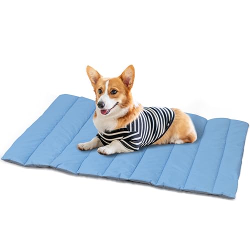 Heeyoo Outdoor-Hundebett, wasserdicht, Camping-Hundebett, maschinenwaschbar und tragbar, Reise-Hundebett, faltbares Outdoor-Haustierbett für kleine, mittelgroße und große Hunde, Outdoor-Hundematte Heeyoo Outdoor-Hundebett, wasserdicht, Camping-Hundebett, maschinenwaschbar und tragbar, Reise-Hundebett, faltbares Outdoor-Haustierbett für kleine, mittelgroße und große Hunde, Outdoor-Hundematte von Heeyoo
