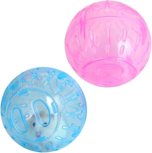 Hamsterbälle für Hamsterbälle, transparent, Zwerghamster, Laufrad, Rennmaus, Kleintier-Übungsräder, Blau und Rosa, 2 Stück Hamsterbälle für Hamsterbälle, transparent, Zwerghamster, Laufrad, Rennmaus, Kleintier-Übungsräder, Blau und Rosa, 2 Stück von Hehglng