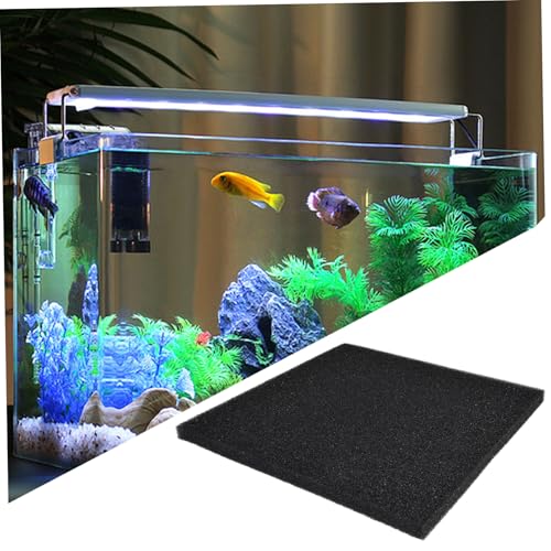 Aquariumfilterschwamm, verdickte Hochdichte Baumwoll-Biofilter-Medienblock 20x20x1in Präfilterschwamm für Aquariumfischtank, Aquarienzubehör. von Heidouse