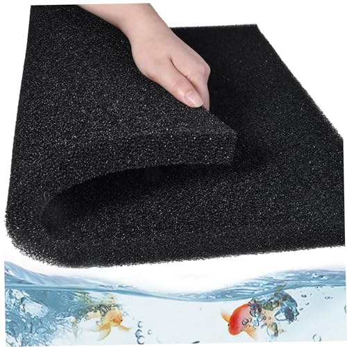 Aquariumfilterschwamm verdickte Baumwoll-Biofilter-Medienbad mit hoher Dichte 20x20x1in Präfilterschwamm für Aquariumfischtank, Zubehör von Heidouse