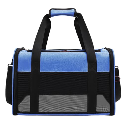 Cat Carrier, 11x11x17 Weichsiegeles, faltbares große Katzenträger -Fluggesellschaft zugelassene leichte Haustierbox, ideal für Reise-, Autofahrten und Tierarztbesuche von Heidouse