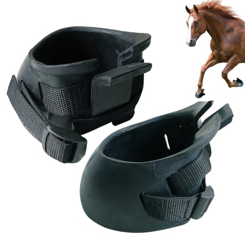 Heidouse 1 Paar Hufstiefel für Pferde Gummi -Schutzstiefel Stabiler Hufstiefel tragbar dick für Wundbehandlung und Laminitis Abszess, L. Heidouse 1 Paar Hufstiefel für Pferde Gummi -Schutzstiefel Stabiler Hufstiefel tragbar dick für Wundbehandlung und Laminitis Abszess, L. von Heidouse