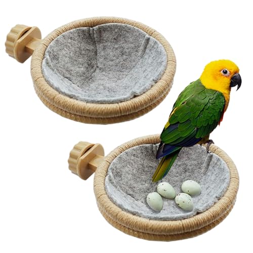 Heidouse 2pcs Vogelnest für Käfig, 4,5 Zoll abnehmbares Sittich -Kanarien -Nest mit Filz Heidouse 2pcs Vogelnest für Käfig, 4,5 Zoll abnehmbares Sittich -Kanarien -Nest mit Filz von Heidouse