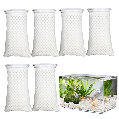 Heidouse 6PCS -Filtersocke, 4 -Zoll -Ring -Wabenfiltersocken für Salzwasseraquarium, Süßwasser, Fischtank, Aquarienzubehör. von Heidouse