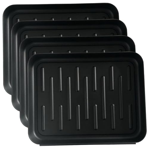 Heidouse Kofferraumschalen für Eingangseingang, 4pcs 14x11 Zoll wasserdichtes Kunststoffschale mit erhöhter Kante, Nicht -Slip -Schuhmatte für Blumenpot, Haustier -Fütterungsmatten Heidouse Kofferraumschalen für Eingangseingang, 4pcs 14x11 Zoll wasserdichtes Kunststoffschale mit erhöhter Kante, Nicht -Slip -Schuhmatte für Blumenpot, Haustier -Fütterungsmatten von Heidouse