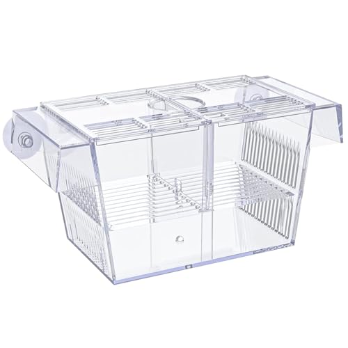 Heidouse Züchterbox für Fischtank Multi -Kompartiment Fischisolation Box für Aquarium mit Saugnapfbecher und Fütterungsport transparentes ABS -Zucht für Babys, Garnelen. Heidouse Züchterbox für Fischtank Multi -Kompartiment Fischisolation Box für Aquarium mit Saugnapfbecher und Fütterungsport transparentes ABS -Zucht für Babys, Garnelen. von Heidouse
