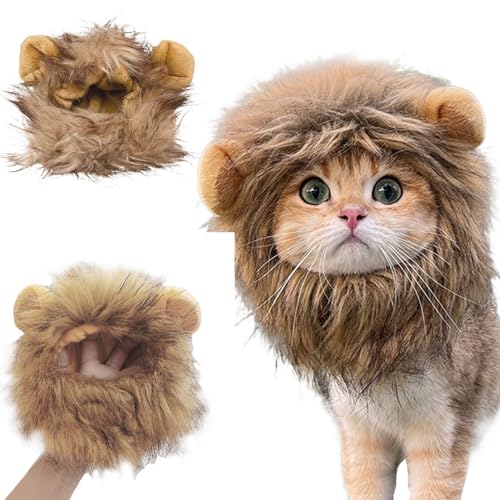 Löwen Mähne für Katzen-Fits Halsgröße 12.6-15-Soft Komfortable Cat Lions Mähne, waschbares niedliches Kostüm für Halloween, Geburtstag, Cosplay, Festivalparty. Löwen Mähne für Katzen-Fits Halsgröße 12.6-15-Soft Komfortable Cat Lions Mähne, waschbares niedliches Kostüm für Halloween, Geburtstag, Cosplay, Festivalparty. von Heidouse