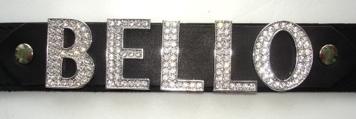 Heim GmbH Halsband mit Strassbuchstaben und Wunschtext, 35mm breit/60cm lang, schwarz, 7-12 Buchstaben Heim GmbH Halsband mit Strassbuchstaben und Wunschtext, 35mm breit/60cm lang, schwarz, 7-12 Buchstaben von Heim GmbH