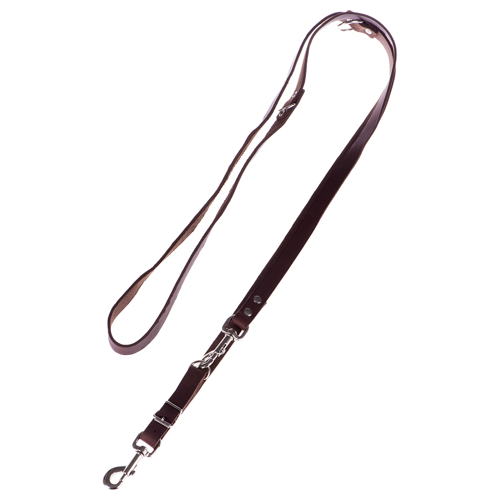 Heim Führleine genietet, braun - 240 cm lang, 20 mm breit Heim Führleine genietet, braun - 240 cm lang, 20 mm breit von Heim