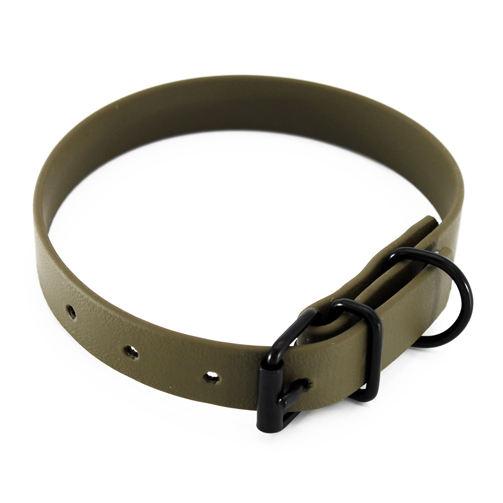 Heim Halsband BioThane, oliv - 28 - 35 cm Halsumfang, 19 mm breit Heim Halsband BioThane, oliv - 28 - 35 cm Halsumfang, 19 mm breit von Heim