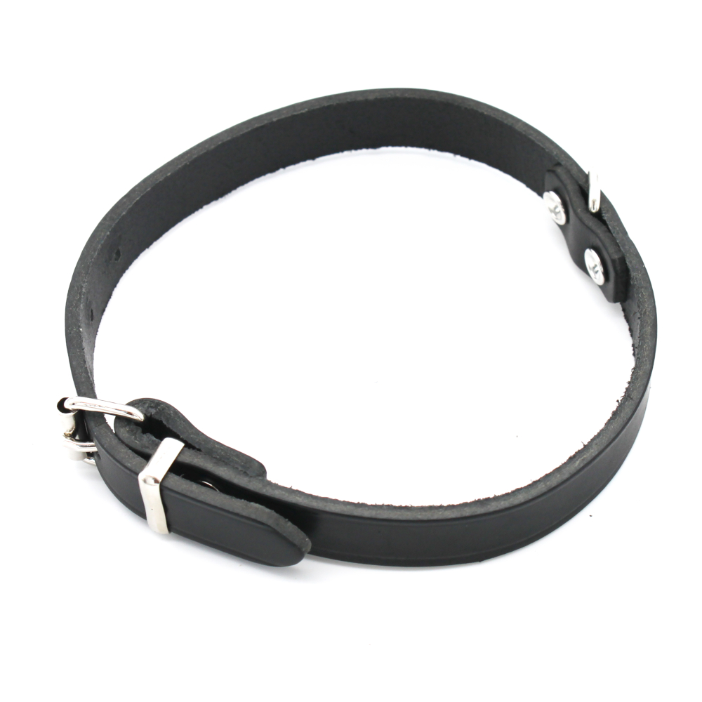 Heim Halsband genieted Soft, schwarz - Größe 50: 36 - 44 cm Halsumfang, 20 mm breit von Heim