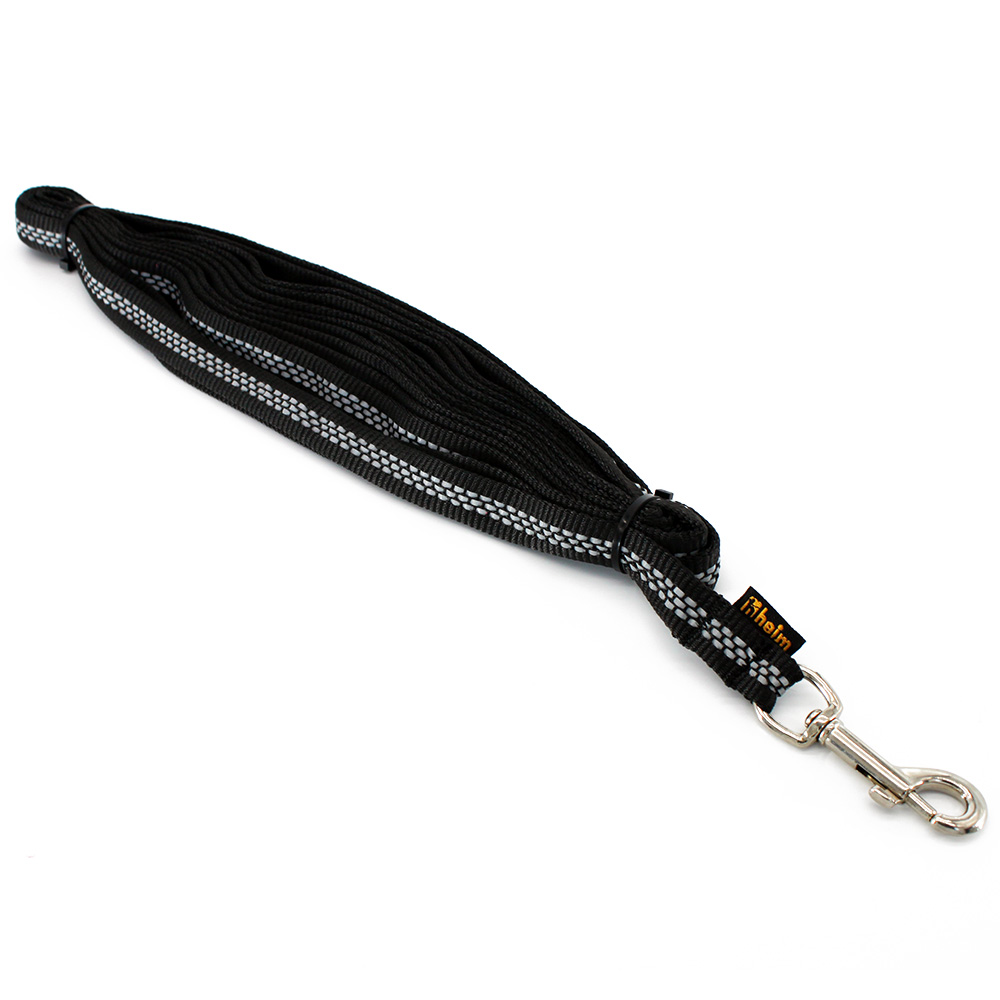 Heim Suchleine mit Reflektoren, schwarz - 5 m lang, 19 mm breit Heim Suchleine mit Reflektoren, schwarz - 5 m lang, 19 mm breit von Heim