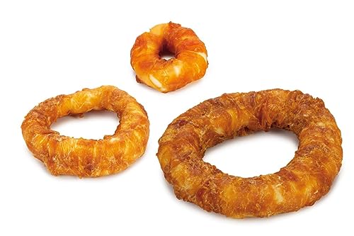 Hundesnack, Kausnack für Hunde (Hühnchen Kauring, Chicken Donut, Bagel 7,5 cm, 40 Stück) von Heimtier-Center