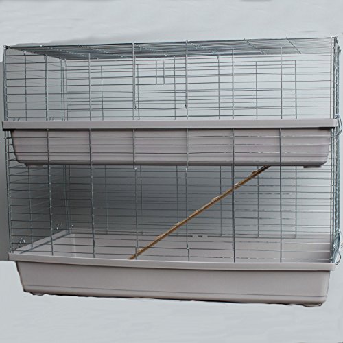 XXL 1,20 m grau doppel Hasenkäfig Meerschweinchenkäfig Kaninchen- und Meerschweinchenheim XXL 1,20 m grau doppel Hasenkäfig Meerschweinchenkäfig Kaninchen- und Meerschweinchenheim von Heimtiercenter