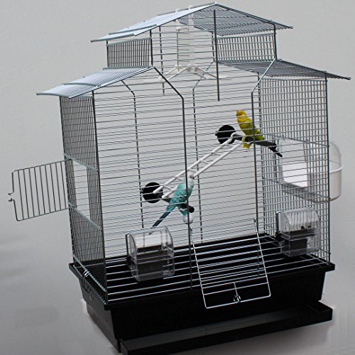 XXL-Heimtiercenter Vogelkäfig,Wellensittichkäfig,Exotenkäfig,60 cm Vogelkäfig Vogelbauer Wellensittich Kanarien Voliere Vogelhaus Käfig IZA 2 II schwarz XXL-Heimtiercenter Vogelkäfig,Wellensittichkäfig,Exotenkäfig,60 cm Vogelkäfig Vogelbauer Wellensittich Kanarien Voliere Vogelhaus Käfig IZA 2 II schwarz von Heimtiercenter