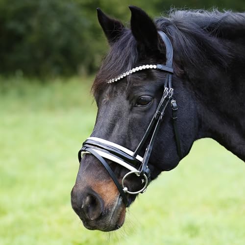 Heinick Trense Motion Lack Zaumhaken Weiss Schnellwechselsystem ~ Warmblut ~ von Heinick-Reitsport